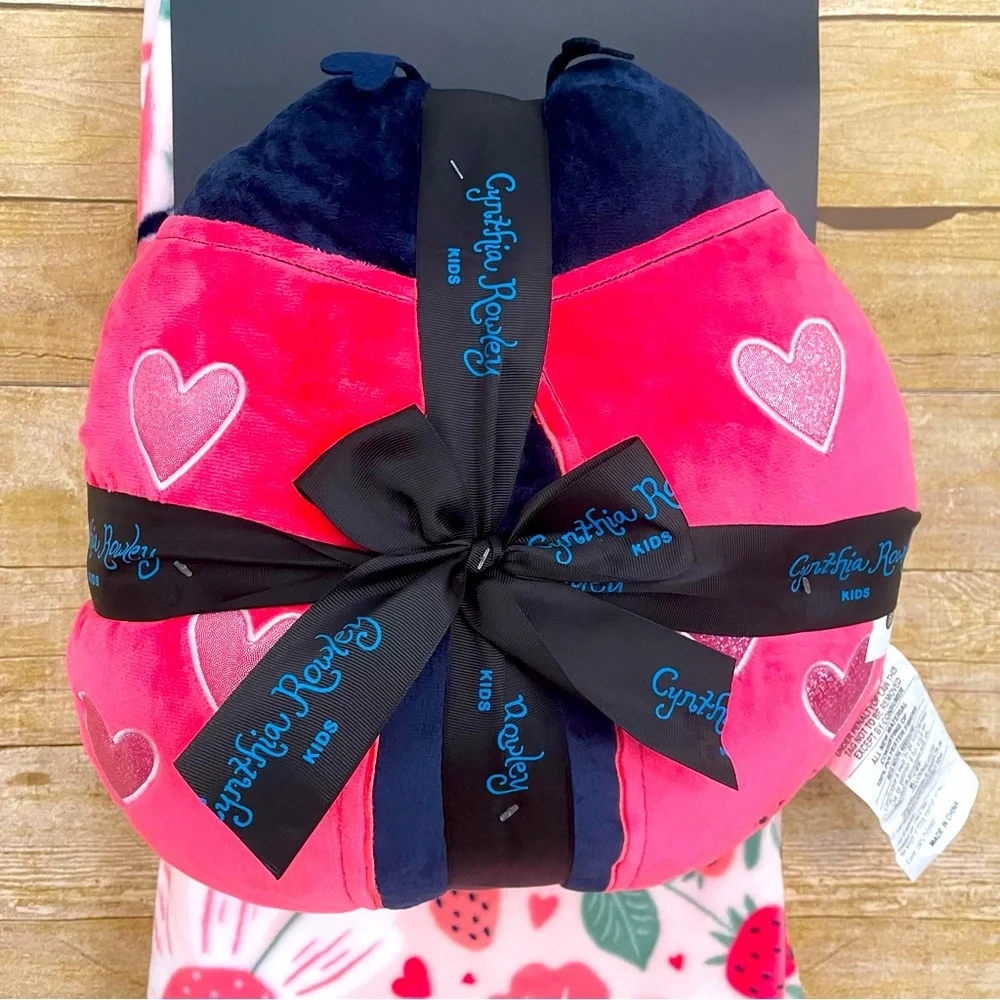 Cynthia Rowley Decorative Ladybug Pillow & Throw Set NWT